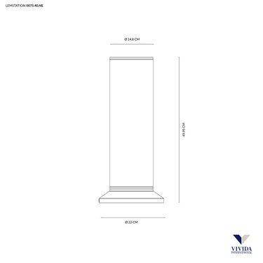 Lemstation da tavolo nero 18w 3000k Vivida international Lampade da tavolo